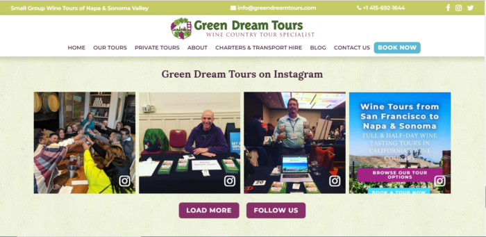 green dream tours screenshot