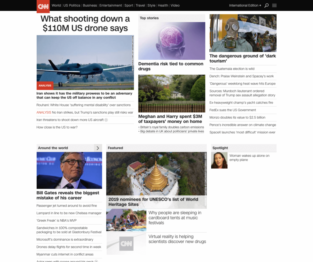 CNN website